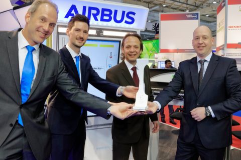 Airbus and Altran win Crystal Cabin Award with printed electrics technology